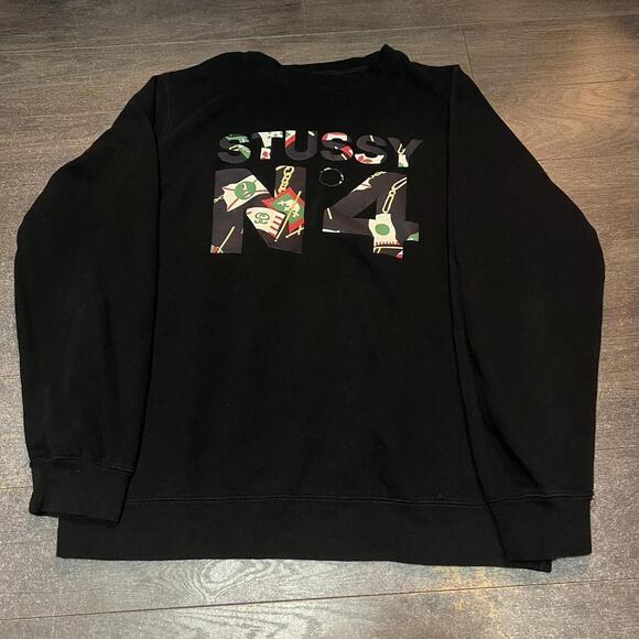 Classic Stussy No4 Crewneck Sweatshirt - Picture 2 of 4